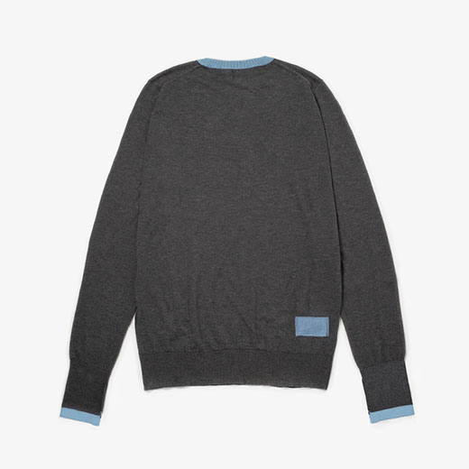 FRAGMENT DESIGN x SEQUEL x JOHN SMEDLEY クルーネックニット 詳細画像 NO4(CHARCOAL / EVENTIDE BLUE) 2